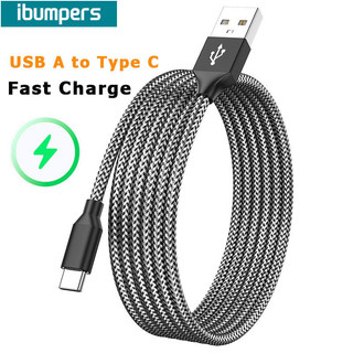 Ibumpers 2.4A Dây truyền dữ liệu cáp USB sang C sạc nhanh cho Android Iphone 15