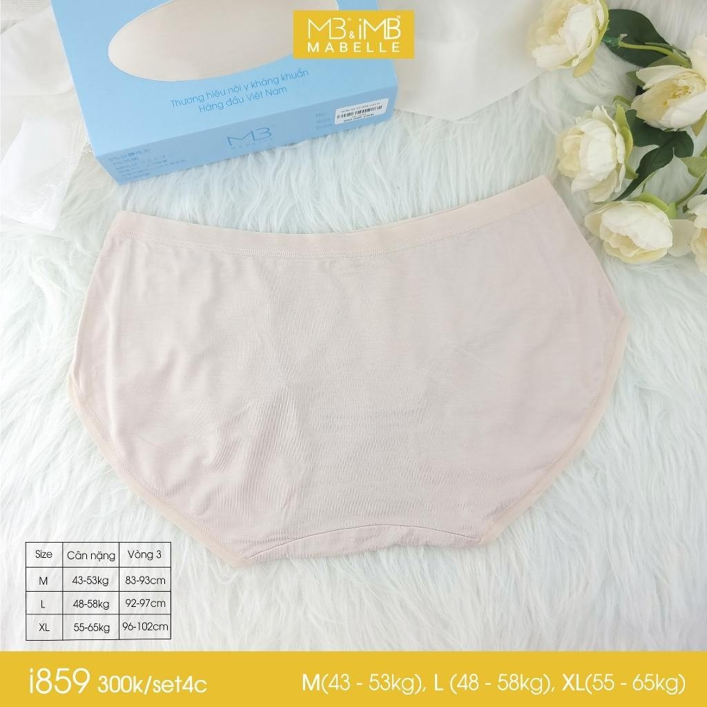 Quần lót nữ MB i859 cotton kháng khuẩn cao cấp cạp vừa 4 màu đủ size [CHÍNH HÃNG]