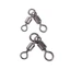 MCODECOVED Câu Cá Xoay Cán Nước Mặn Trolling Nước Ngọt 3 Chiều Xoay Móc Kết Nối Dụ Xoay 360 Catfish 50 CÁI / 10 CÁI Đầu Nối Câu Cá
