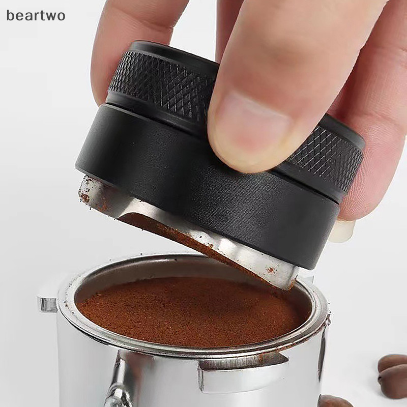 < Beartwo > Dụng cụ phân phối cà phê Espresso Leveler 3 góc Độ dốc có thể điều chỉnh Tấm lót lòng bàn tay phù hợp với Portafilter 51 / 53 / 58mm Đẹp
