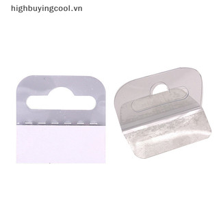 Hcvn 100 Chiếc Khe Cắm PVC Dính Lỗ Thẻ Móc Hộp Hàng Hóa Túi Móc Treo Hiển Thị HOT