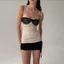 Klalien Nữ Hot Mới Áo Vest Sling Off Tay Skinny Đa Năng Mùa Hè Đường Phố Thời Trang Cao Cấp