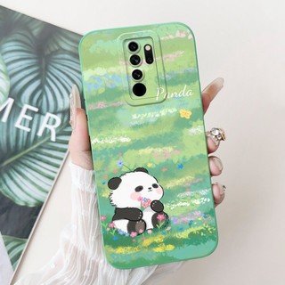 Dành Cho Xiaomi Redmi Note 8 Pro Ốp Lưng Gấu Trúc Đáng Yêu Hoạt Hình Vuông Silicon Chống Sốc TPU Mềm Cho Xiomi Redmi Note 8 Pro Ốp Lưng