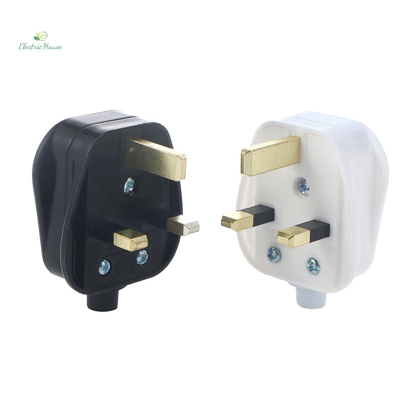 [Nhà Điện] Phích Cắm Điện Có Thể Tháo Rời Loại G Trắng Đen 3 Pin UK Main Plug 13A Thiết Bị Lắp Ráp Dây Điện Cầu Chì Đầu Nối Dây mới