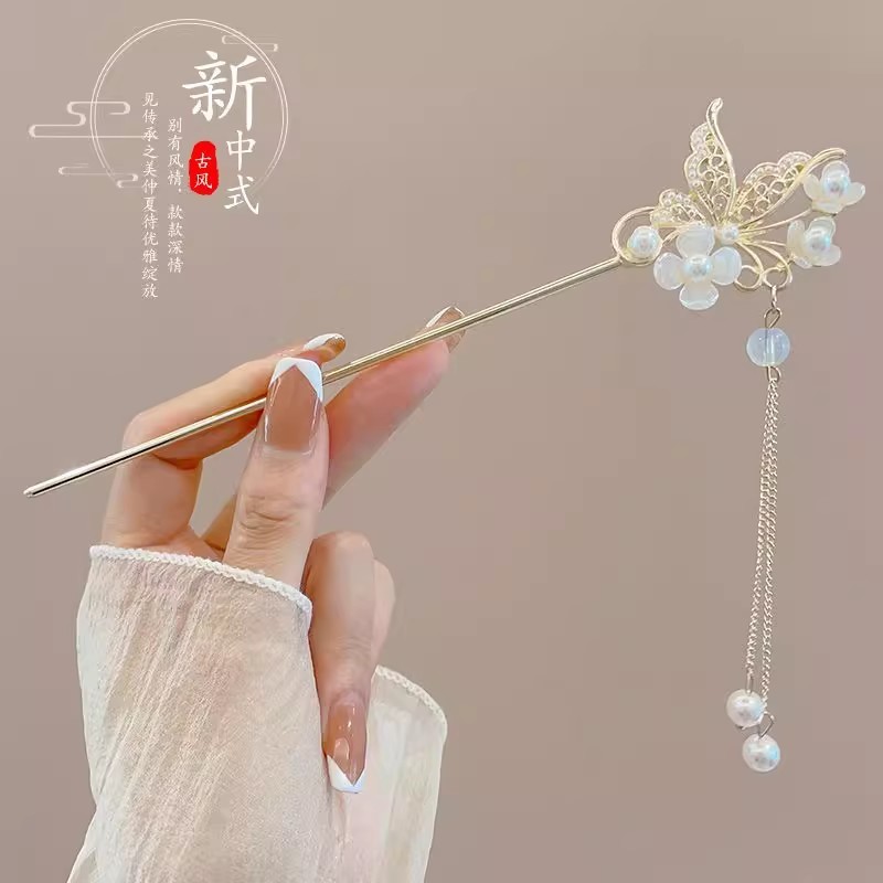 Kẹp tóc cổ hiện đại Kẹp tóc cuộn dây hàng ngày phong cách Trung Quốc mới