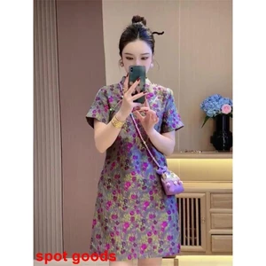 Váy hoa phong cách Trung Quốc cổ điển váy phù hợp cho nữ