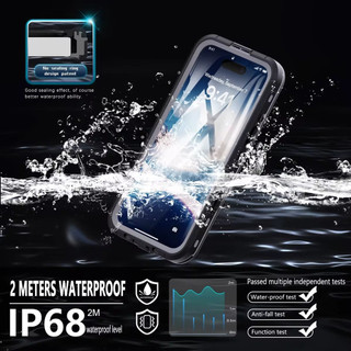 [Redpepper] ốp lưng chống nước IP68 cho iPhone 16e 16 ProMax 15 Plus 14 Pro Max Pro 13 Pro Max Bảo vệ toàn thân Vỏ điện thoại chống bụi
