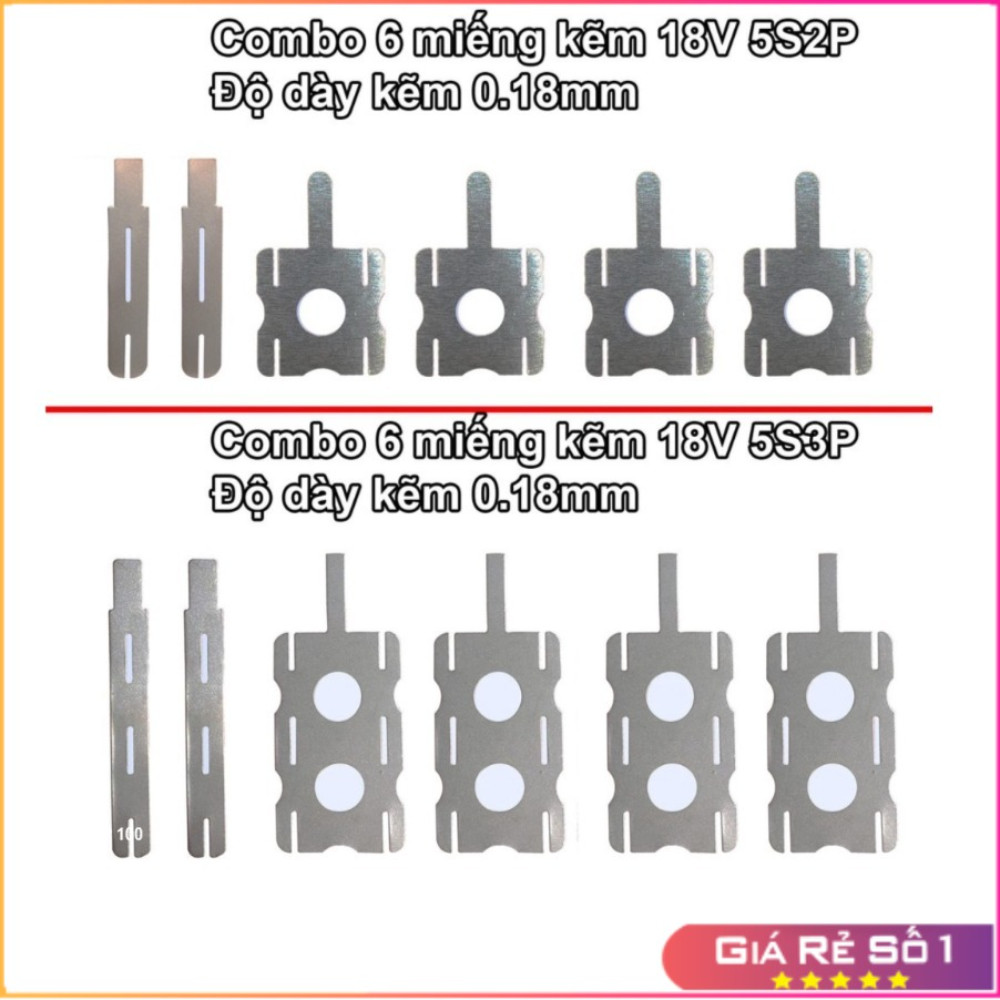 LK247 Bộ Kẽm Hàn Pin 5S3P 5S2P Hàn khối Pin 5s 18v 21v 10 Cell 15Cell ...