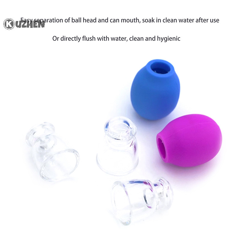 Kuzhen 1 Chiếc Silicon Tự Nhiên Cupping Massage Cho Cơ Thể Fac Cổ Massage Mắt Chân Không Chăm Sóc Da Mặt Chống Lão Hóa Làm Đẹp Dụng Cụ HOT
