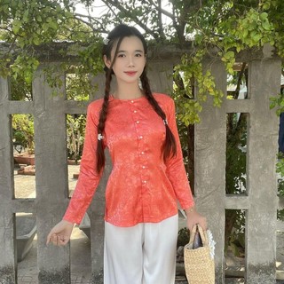 Bà ba gấm áo lẻ( không kèm quần), đồ gấm lụa cao cấp Top áo nữ Women