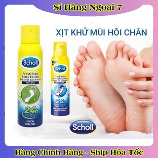 [CHE TÊN] Xịt khử mùi hôi chân & giày dép Scholl Fuss 150ml, ngăn mồ hôi chân
