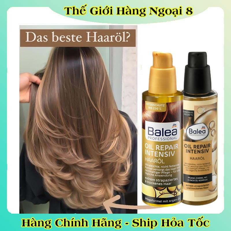 [auth] Tinh dầu dưỡng tóc Balea phục hồi tóc khô, hư tổn và chẻ ngọn -Nội địa Đức Đủ Bill [Hot]
