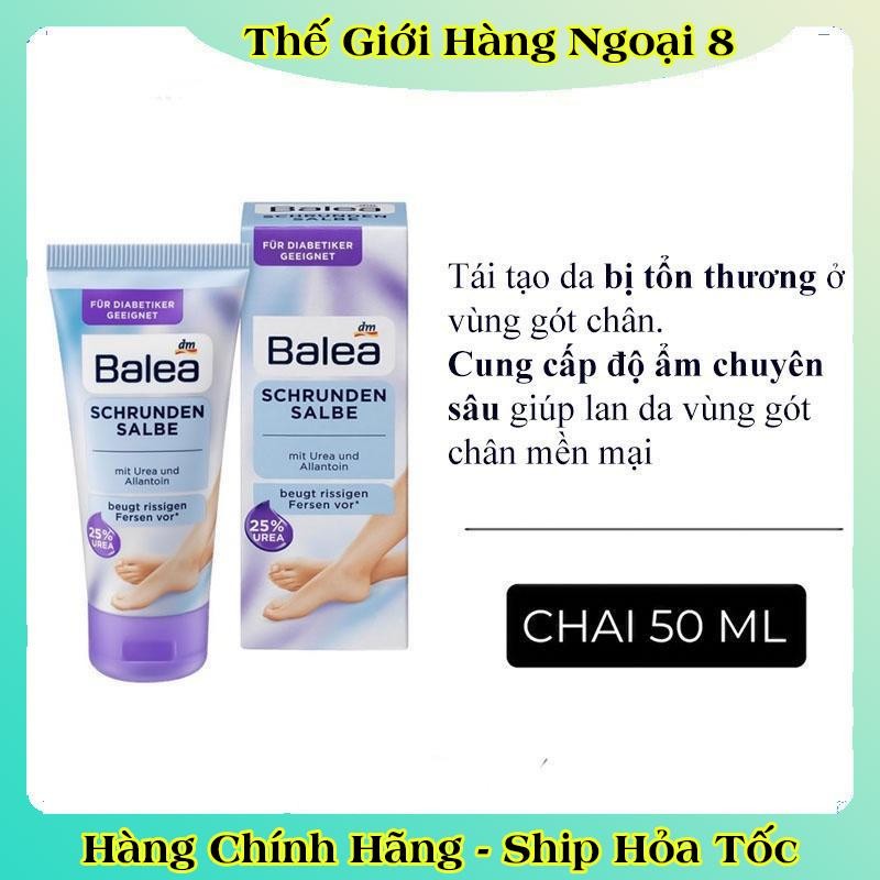 Kem dưỡng nứt gót chân, chà gót chân Balea Đức -Nội địa Đức Đủ Bill