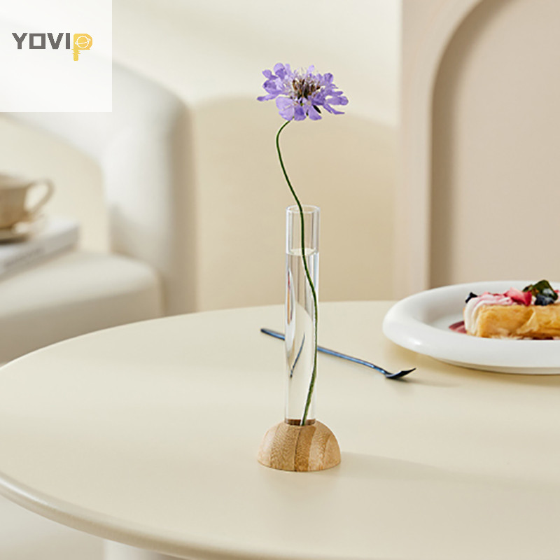 Yovip Sáng Tạo Phong Cách Bắc Âu Tròn Thủy Tinh Pha Lê Bình Tròn Trong Nghệ Thuật Hoa Sen Xanh Đồ Trang Trí Bình Thủy Tinh Trang Trí Để Bàn VN