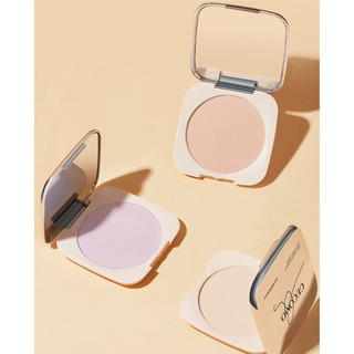 Phấn nền dạng bột mịn cố định GECOMO Soft-focus Matte Fixed Makeup Powder Cake Natural Lightweight Powder Foundation Invisible Pore ღ Pink Girl Bling Makeup Look