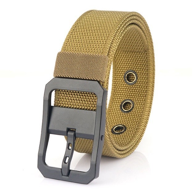 Thắt lưng nam vải dù cao cấp_Men's Canvas Webbed Belt