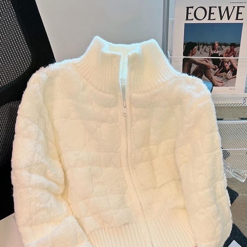 (HÀNG QUẢNG CHÂU LOẠI 1) Áo khoác len cardigan form dáng croptop 2 lớp ấm ấp (CÓ BIG SIZE) XIMIMI SP211