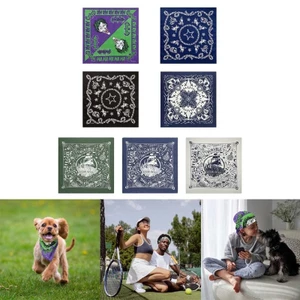 OXXGGKAO Cotton Bandanas Hiphop Khăn Cổ In Hình Phương Tây Khăn Trùm Đầu Nữ Lễ Hội Âm Nhạc Headwrap Nhảy Múa Đảng Đầm