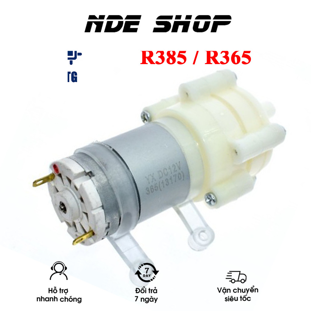 Động cơ bơm nước mini R385 / R365 6-12v Máy Bơm (Giá Sỉ -Lẻ) | Shopee ...