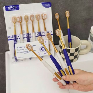Combo 6 Bàn Chải Đánh Răng Lông Mềm Hàng ALINE
