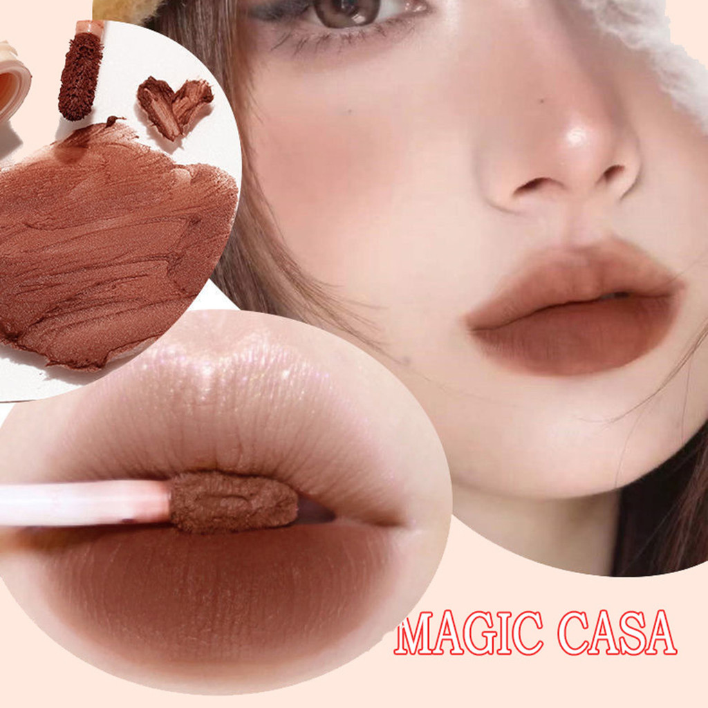 Magic CASA Son môi dạng lỏng dễ thương cho bé gái Màu sắc tươi sáng lâu trôi Matte Lip Tint
