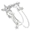 YOI Đáng Yêu Kẹp Tóc Barrettes Kim Loại Chụp Tóc Ngôi Sao Tua Rua Bling Ngôi Sao Charm