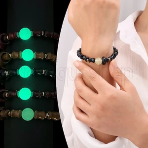 Vòng tay hạt Phật gỗ đàn hương xanh - Phụ kiện trang sức nam và nữ - Có thể điều chỉnh, Phong cách Trung Quốc mới - Hạt cầu nguyện Phật Trung Quốc - Vòng tay may mắn giàu có