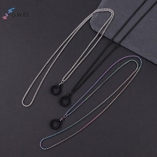 Yowei Dây xích kim loại chống mất bút di động, vòng cổ có vòng ruble, dây sling xương rắn