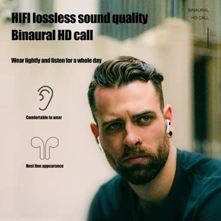 New Tai nghe bluetooth không dây NEW Pro 6 TWS có micro hỗ trợ tập thể thao thích hợp cho