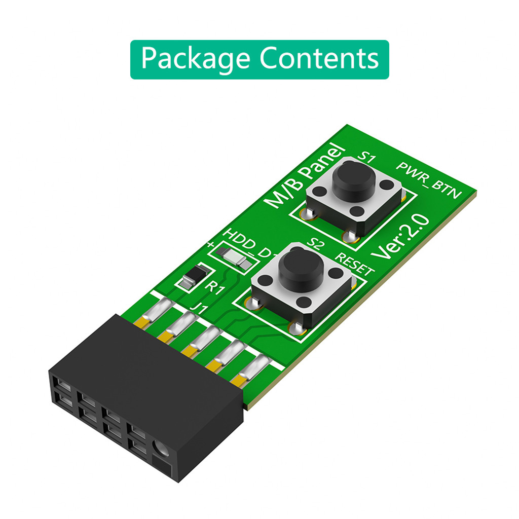 Jmt 2 * 5 Pin Reset / Bật nguồn / Tắt Thẻ chuyển đổi bảng chuyển đổi để kiểm tra BẬT / TẮT thường xuyên không có khung gầm cho máy tính để bàn / PC