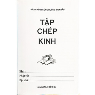Sách - Tập chép Kinh (bìa xanh)