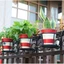 WANYEDI Giá treo hoa, Giá treo chậu hoa tròn trang trí sân vườn, Sử dụng ngoài trời trong nhà Phong cách Châu Âu Chậu treo bền