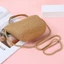 Túi xách ống hút CHEESELY, Túi rơm màu tinh khiết, Túi xách thủ công thời trang cho trẻ em