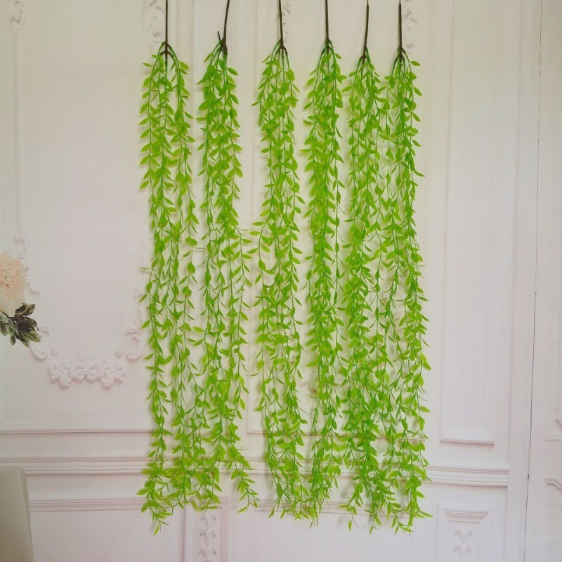 1 Nhánh 5 Cỏ Xanh Nhân Tạo Dài 1met Trang Trí Nhà Cửa Sân Vườn
