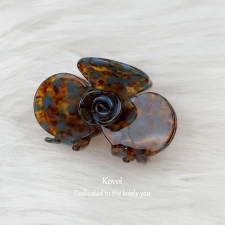 Kovoi / Pháp Mát Acetate Trung Bình Hoa Hồng Kẹp Tóc Tóc Cô Gái Đầu Lưng Tóc Cá Mập Kẹp Mũ Đội Đầu