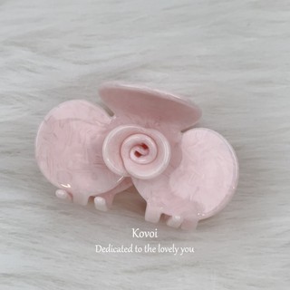 Kovoi / Pháp Mát Acetate Trung Bình Hoa Hồng Kẹp Tóc Tóc Cô Gái Đầu Lưng Tóc Cá Mập Kẹp Mũ Đội Đầu