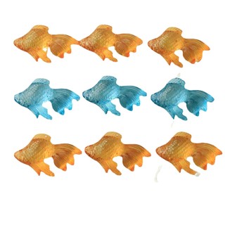 Phong cách Hàn Quốc vui nhộn mô phỏng trong suốt ba chiều cá vàng diy Bông tai Acrylic Phụ kiện tóc vỏ điện thoại vật liệu bán buôn