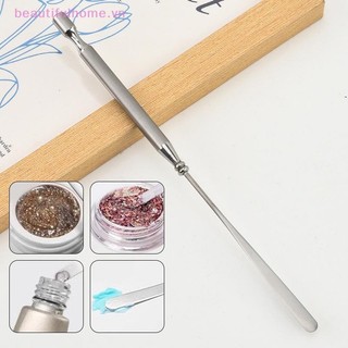 [Beautifulhome] Nail Art Eye Shadow Cream Stiring Rod Dụng cụ khuấy Gel kim loại không gỉ Thìa Pin Phụ kiện móng tay và sắc tố Dụng cụ trộn [làm đẹp]