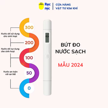 Bút thử nước sạch TDS & EC, bút test nước 3 trong 1 - Màn hình LCD - nhanh chóng, chính xác