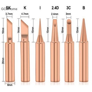 Gcdhome 5 / 6 Chiếc Đồng Nguyên Chất 900M-T Đầu Hàn Không Chì Đầu Hàn Đầu Hàn Nóng