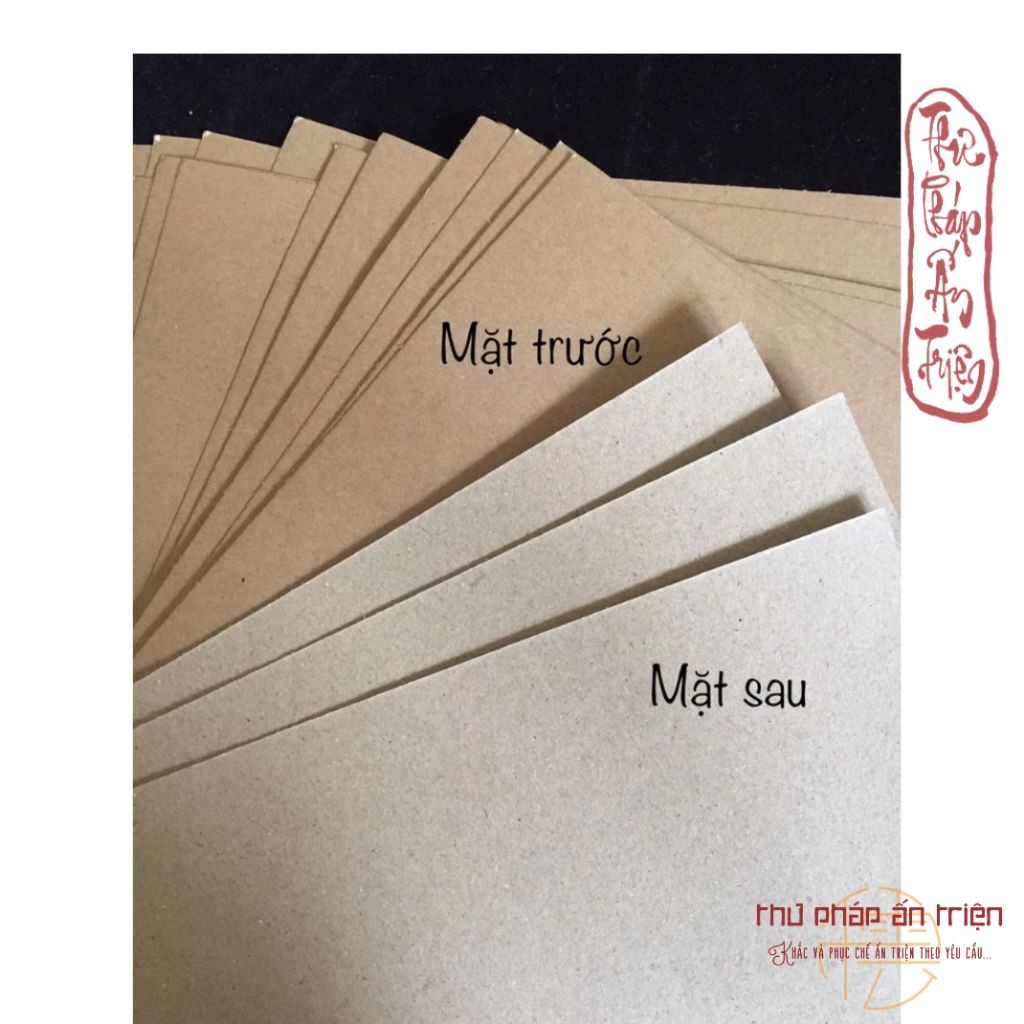 GIẤY XI MĂNG 10 tờ Bìa Kraf Nhật nâu 1 mặt khổ A4 Dl 250gms - Bìa Làm Sách - Thiệp Quà Hanmade có miễn phí vậnchuyển