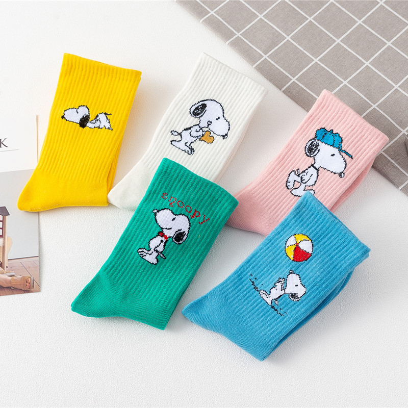 Tất Snoopy Thể Thao Cotton Thu Đông Giữa Ống Bé Gái Quà Tặng | BigBuy360 - bigbuy360.vn