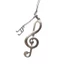 YOI Sweet Musical Note Hợp Kim Móc Khóa Túi Dễ Thương Quyến Rũ Phụ Kiện Điện Thoại Bé Gái