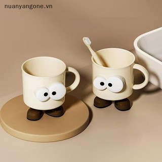 Nuanyangone.vn Cốc súc miệng bàn chải đánh răng gia đình, chống rơi, hoạt hình dễ thương, cho cặp đôi