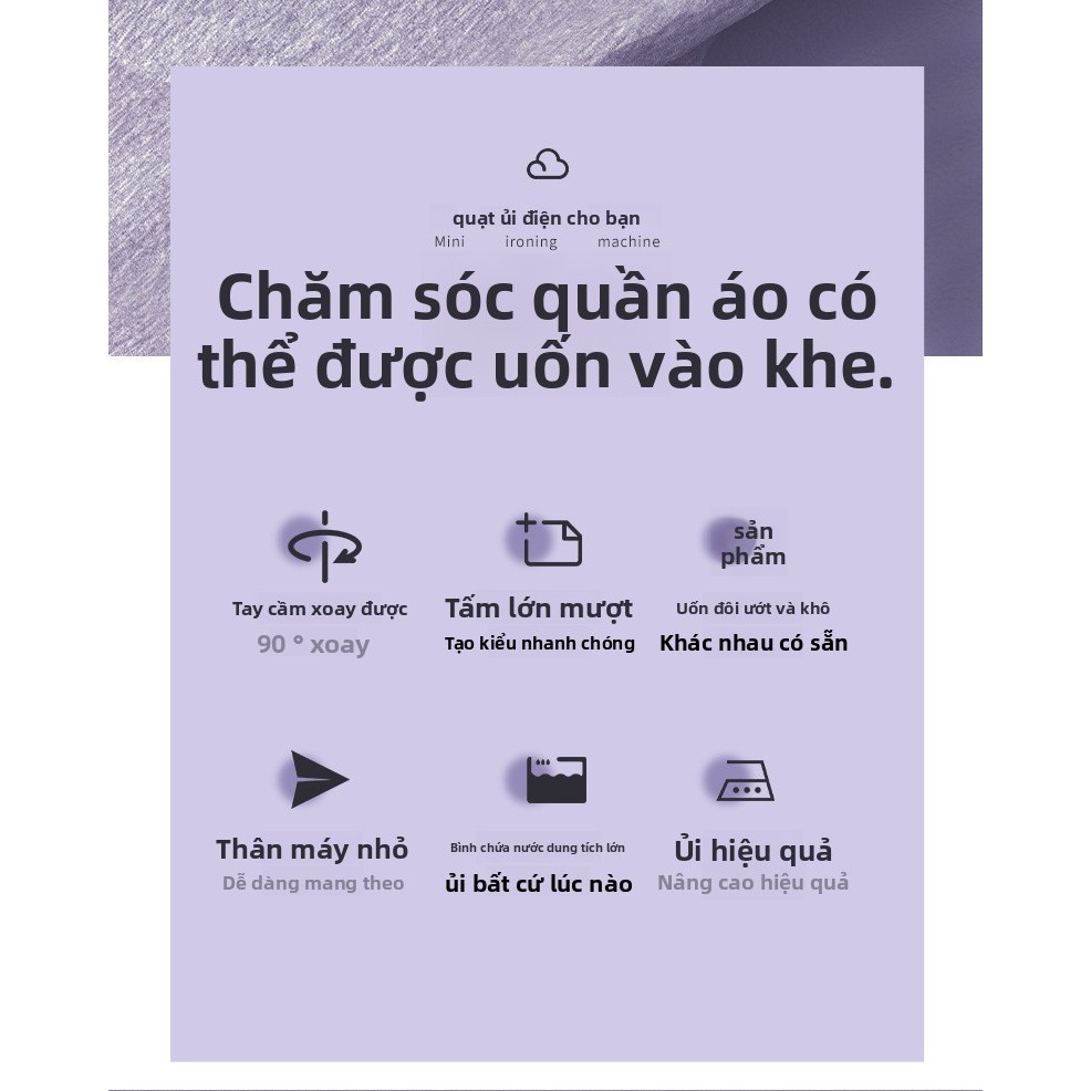 Máy hấp may cầm tay Máy ủi di động Dụng cụ ủi gia đình Ký túc xá Bàn ủi hơi nước Phong cách Mini nhỏ