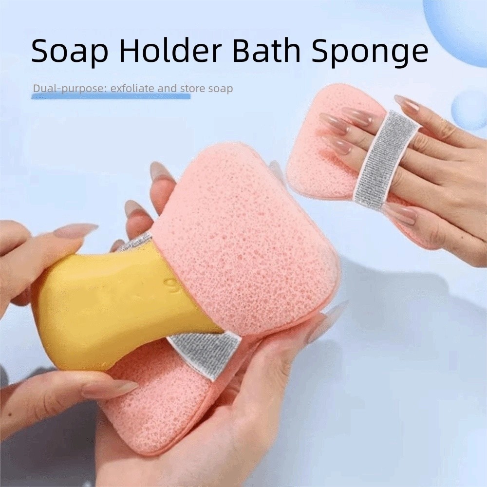EBINLANDS 1 Túi Xà Phòng Bọt Biển Tạo Bọt, Xà Phòng Tiết Kiệm Tẩy Tế Bào Chết Tắm Làm Sạch Túi Tạo Bọt, Bền Dễ Dàng Giữ Dày Ripple Tắm Bubble Maker Phòng Tắm