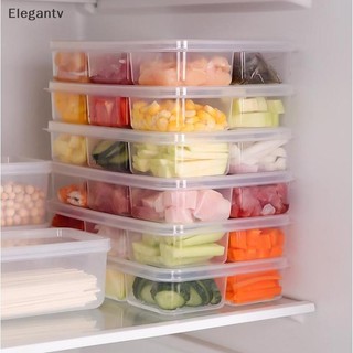 EGN Trong Suốt 6 Lưới Hộp Bảo Quản Tủ Lạnh Dung Tích Lớn Hộp Bảo Quản Thịt Thực Phẩm Dụng Cụ Nhà Bếp N