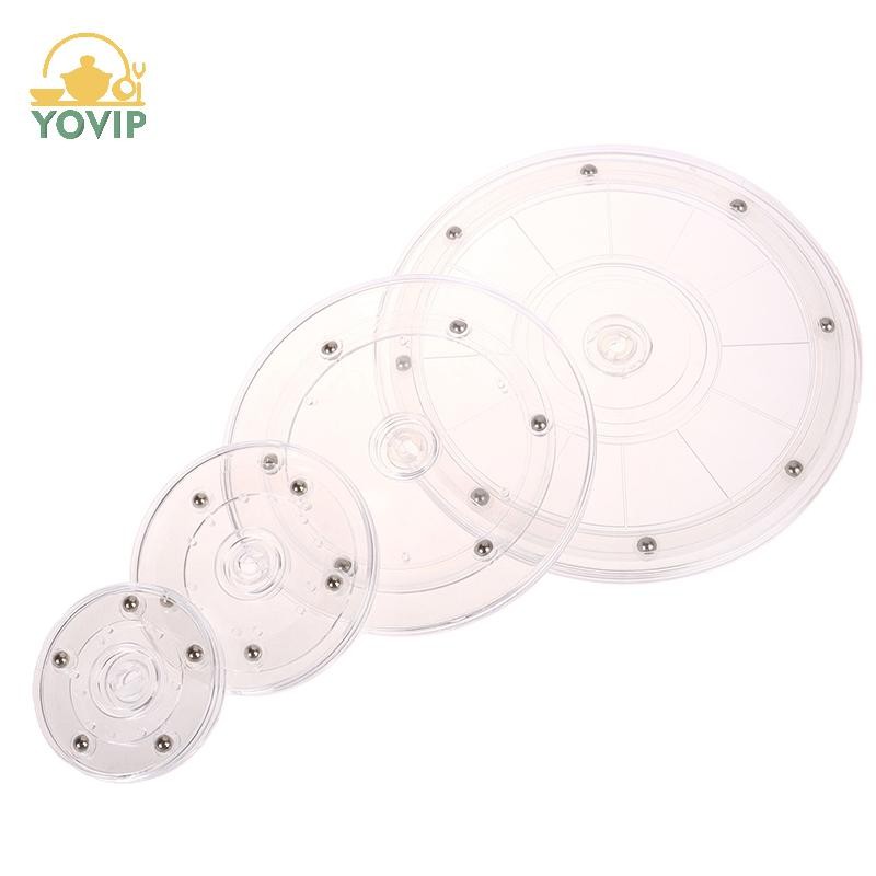 YOVIP Bàn Xoay Acrylic Trong Suốt Xoay 360 Đế Tròn Lười Trang Sức Trang Trí Đĩa Xoay Phần Cứng Nội Thất VN
