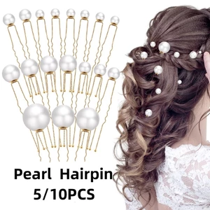 Kẹp tóc cưới hình chữ u mô phỏng ngọc trai - phụ kiện hoàn hảo cho cô dâu