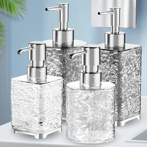 Chai đựng xà phòng loại đẩy 300ml / 400ml, Máy bơm ép chống rỉ sét tạo bọt mịn, Chất liệu PET bền để sử dụng tại nhà / văn phòng